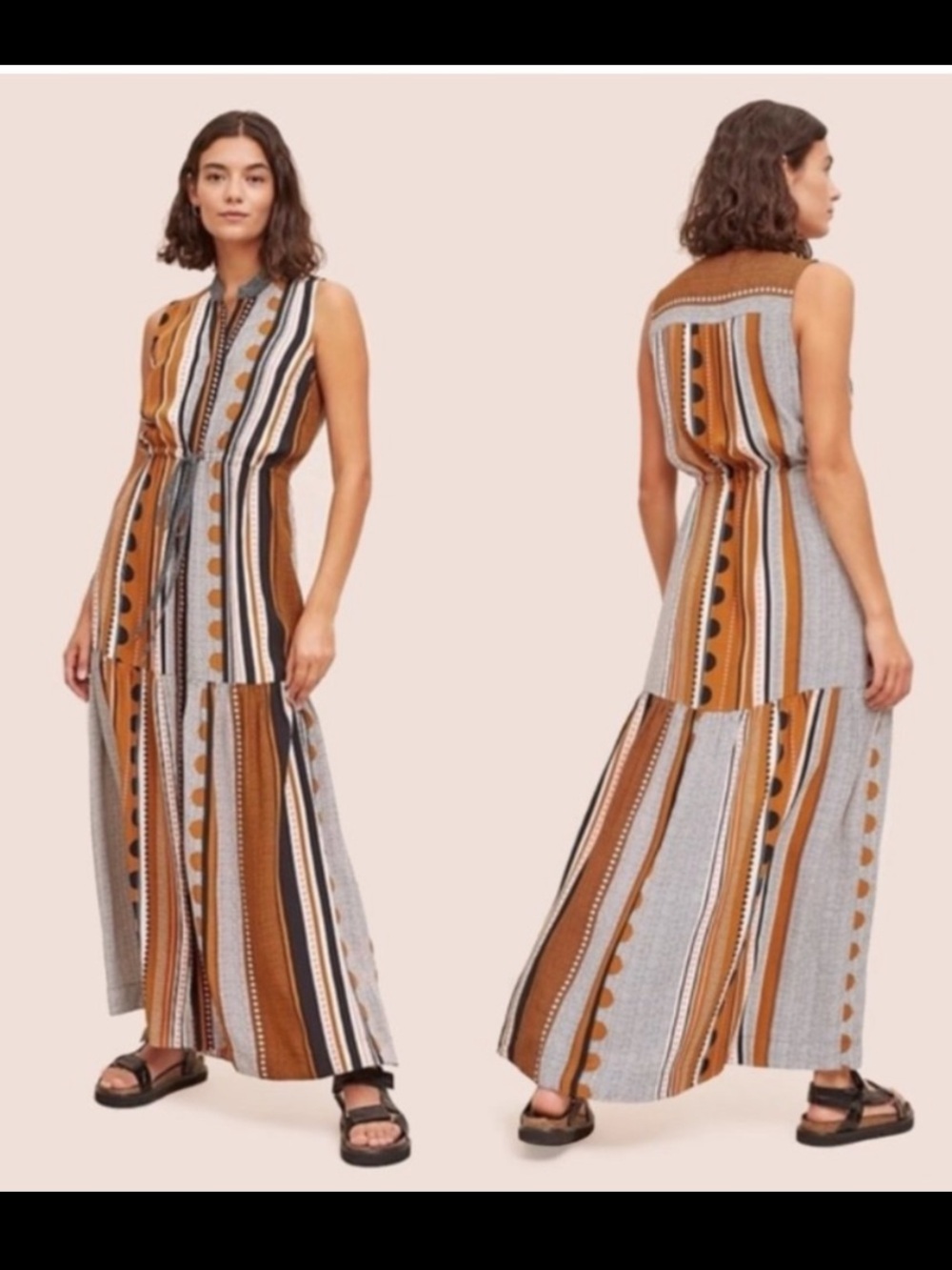 Anthropologie Maeve Alondra Midi Dress, Size 14 - Picture 10 of 10